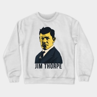 Native American Jim Thorpe Vector Shirt Design Crewneck Sweatshirt